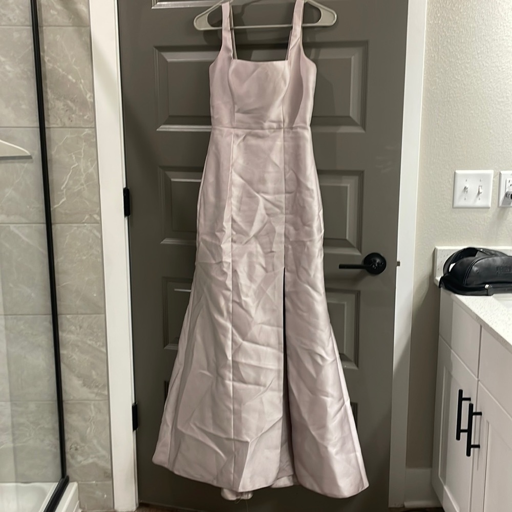 Grayish purple bridesmaid dress from Bella bridesmaid
